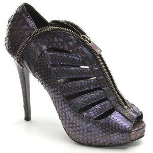 H | Williams Rueda Purple Lizard Top Zip Pumps 39